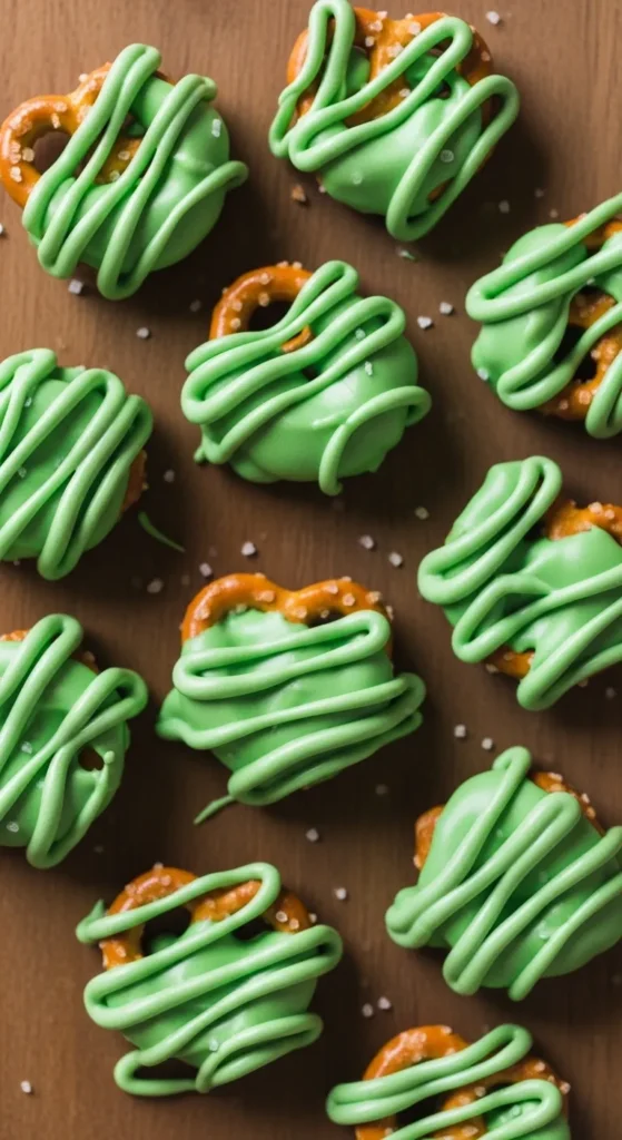 Shamrock Pretzel Bites