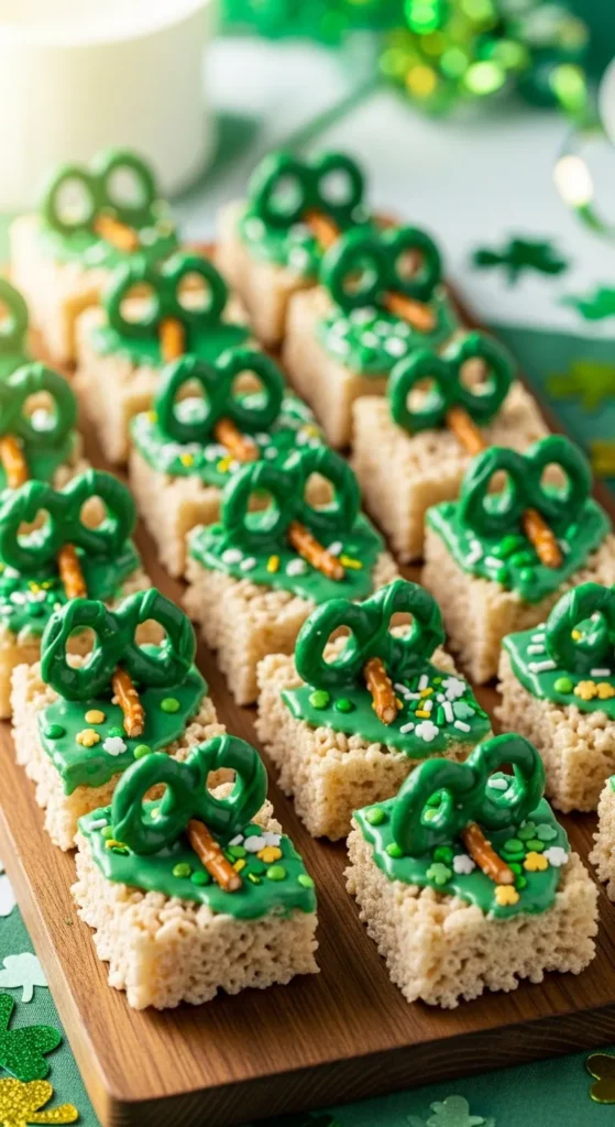 Shamrock Pretzel Toppers
