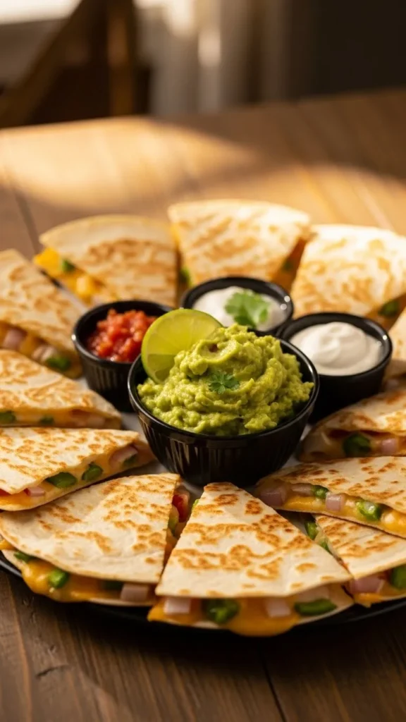 Shamrock Quesadilla Wedges