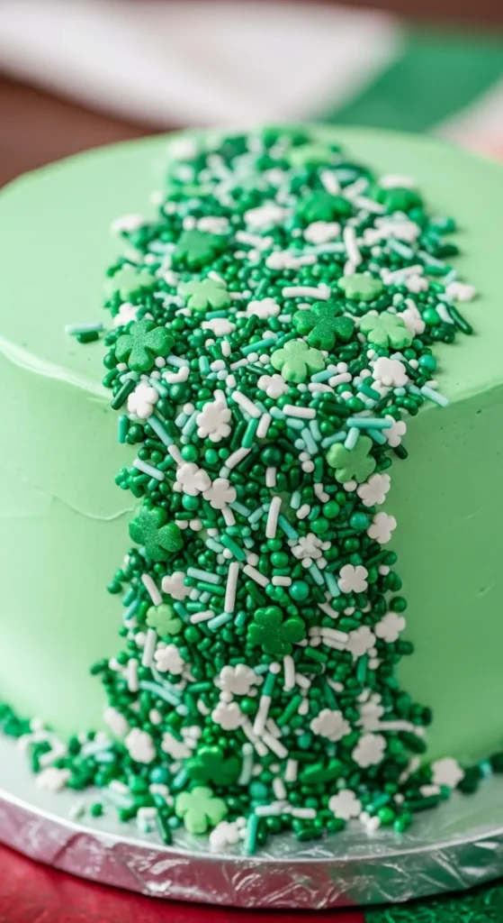  Shamrock Sprinkle Cake