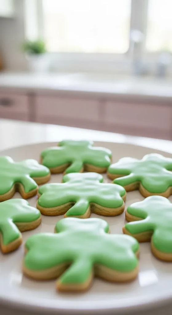 Shamrock Sugar Cookies