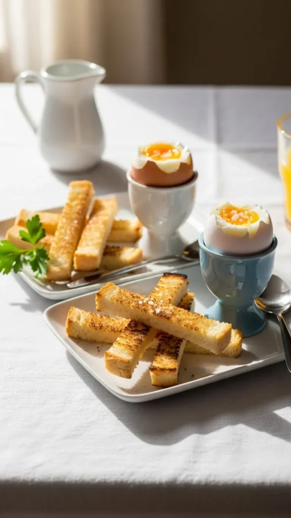 Soft Boiled Eggs with Toast Soldiers