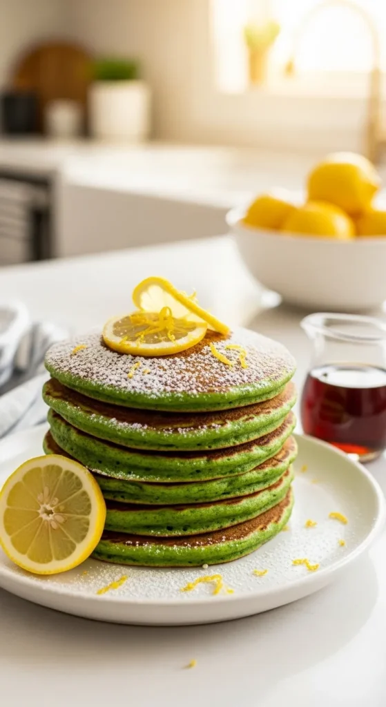 Spinach Lemon Pancakes