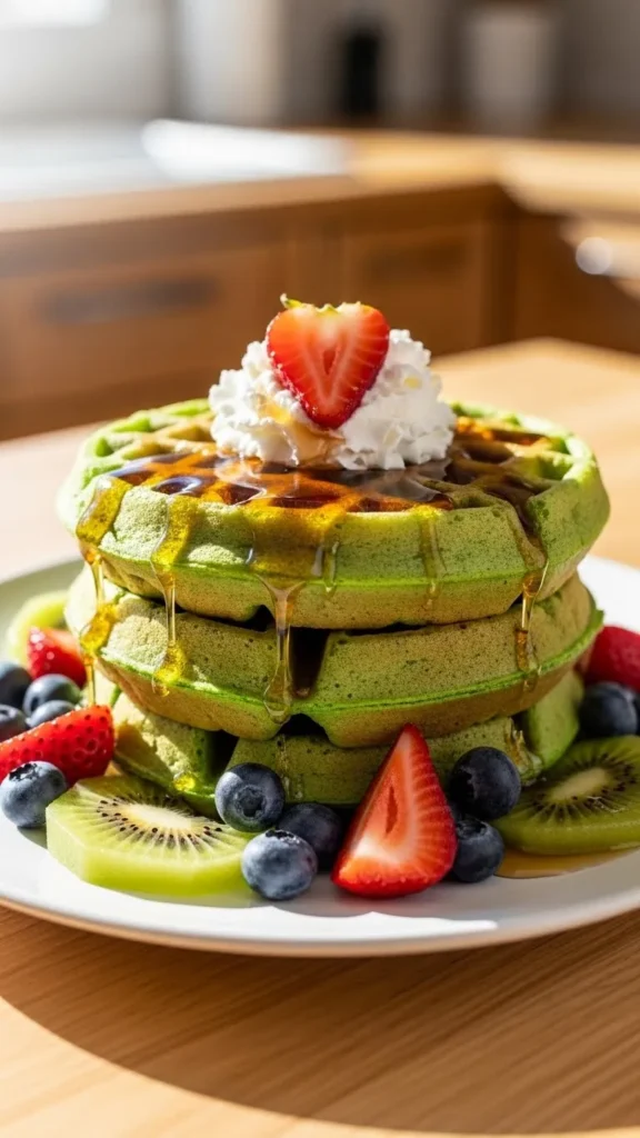 Spinach Waffles