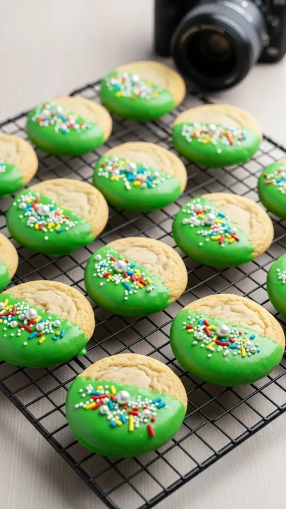 St. Patrick’s Day Dipped Cookies