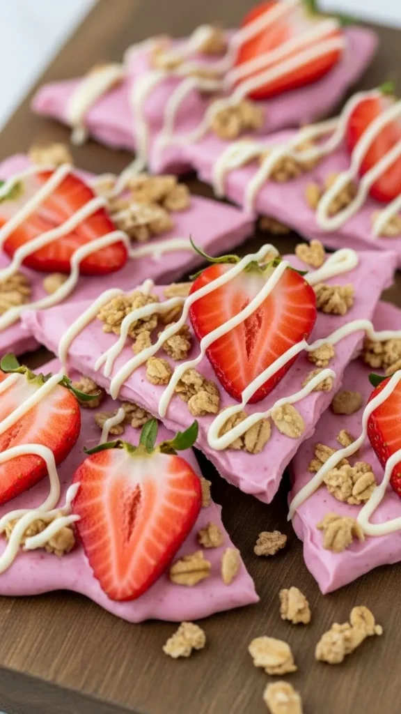 Strawberry Yogurt Bark