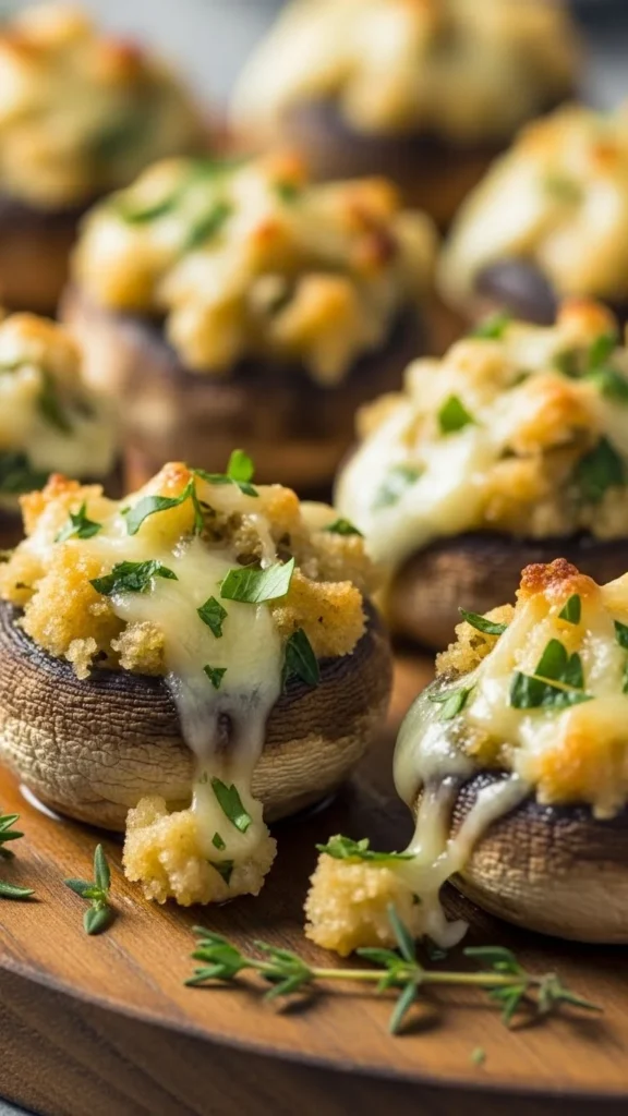 Stuffed Mushroom Caps