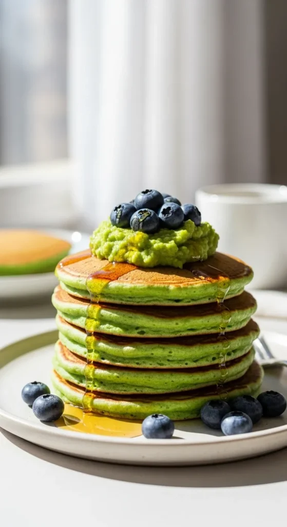  Sweet Pea Pancakes with Soft Texture