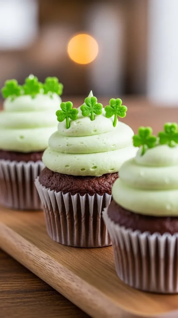 Triple Clover Cupcakes