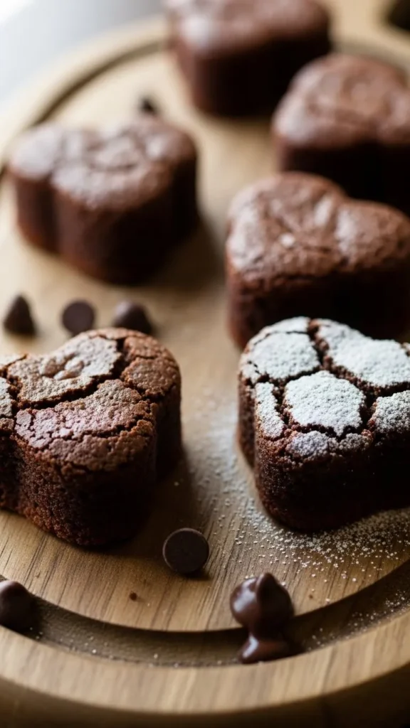 Valentine Brownie Hearts