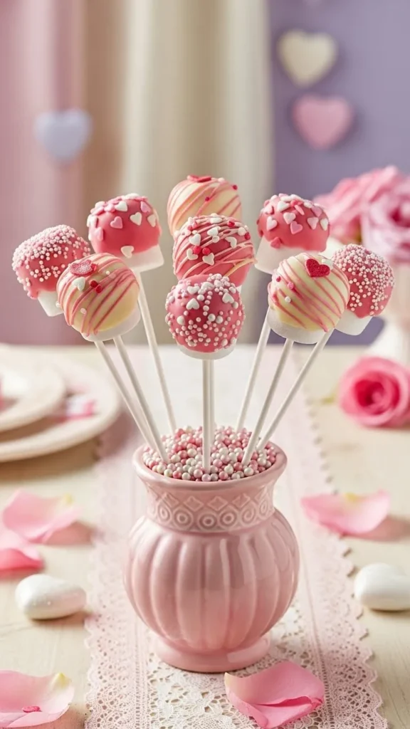 Valentine Marshmallow Pops