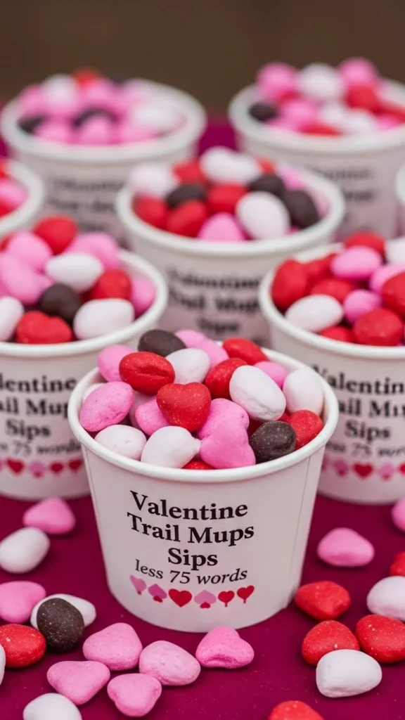 Valentine Trail Mix Cups