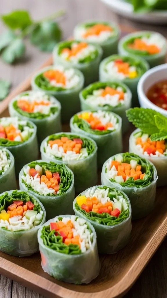 Vegetable Spring Roll Slices
