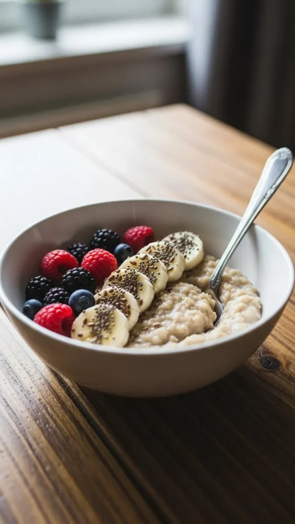 Warm Oatmeal With Thoughtful Toppings