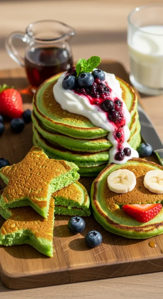 Yogurt Spinach Pancakes Kids Love