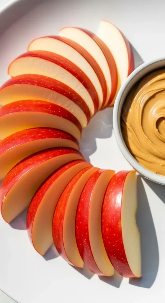Apple Slices with Peanut Butter