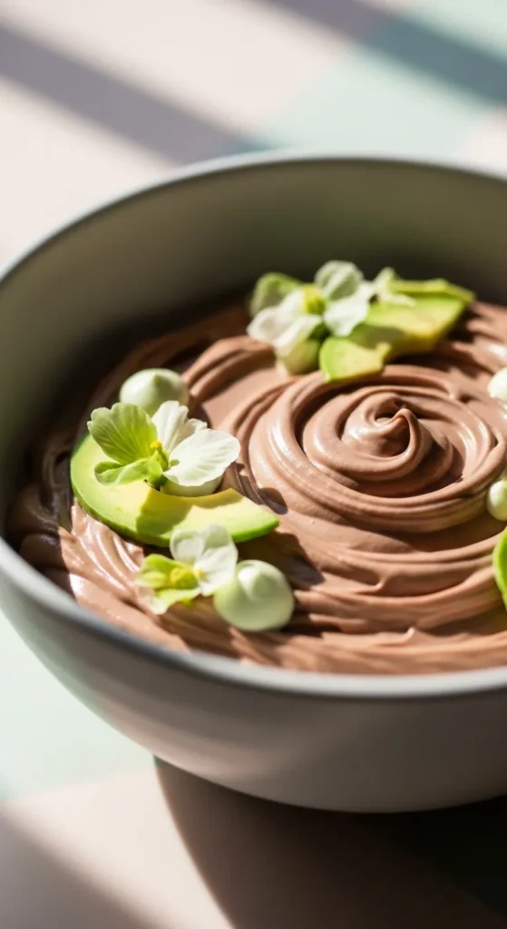 Avocado Chocolate Mousse Cups