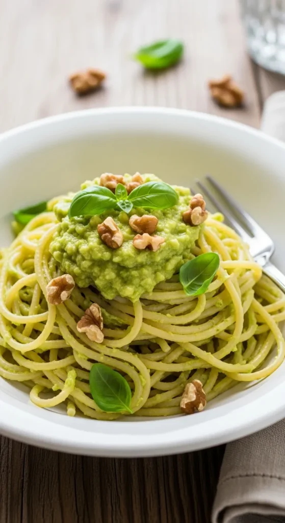 Avocado Pesto Spaghetti