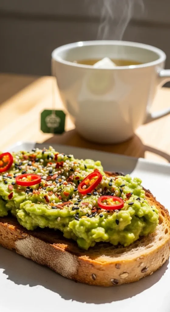Avocado Toast on Whole Grain Bread