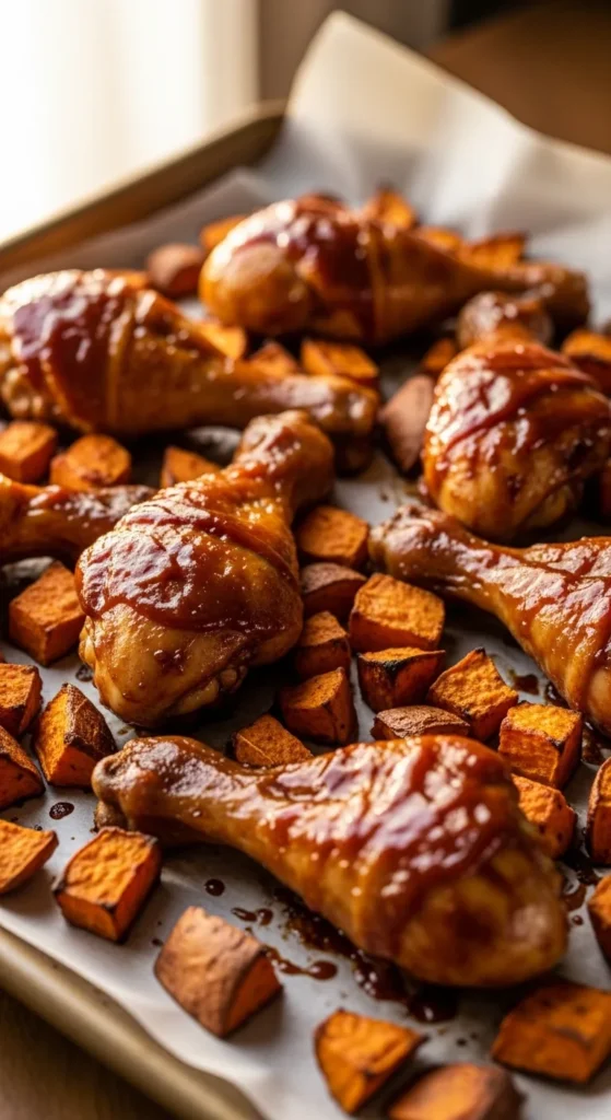 BBQ Chicken with Sweet Potatoes