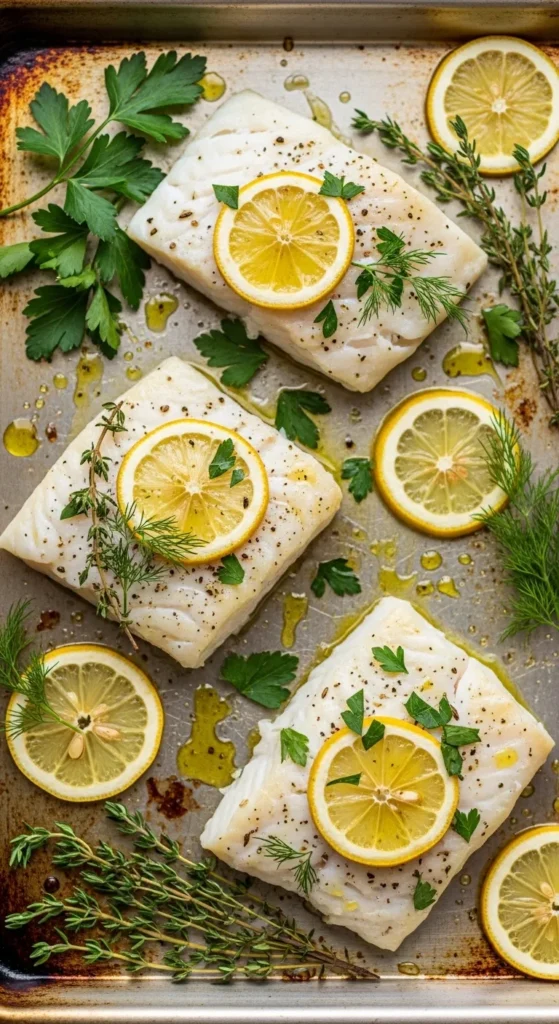 Baked Lemon Herb Cod