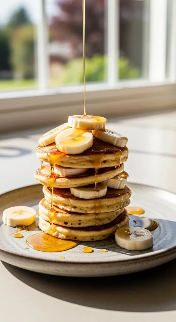 Banana Oat Pancake Bites
