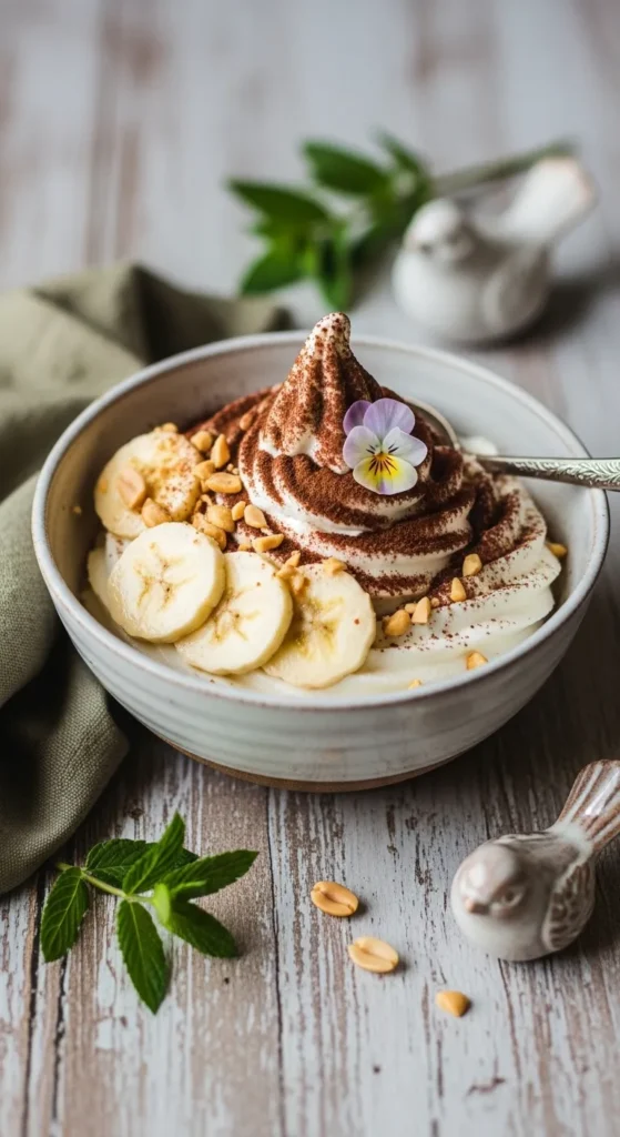 Banana Peanut Soft Serve