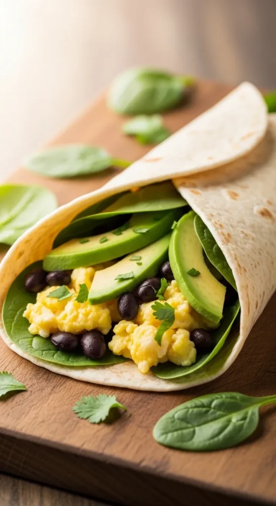 Black Bean Breakfast Burrito