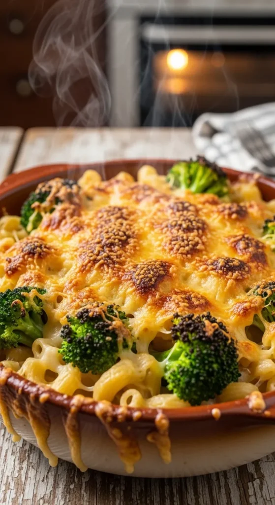 Broccoli Baked Mac and Cheese