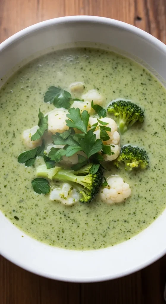 Broccoli and Cauliflower Soup