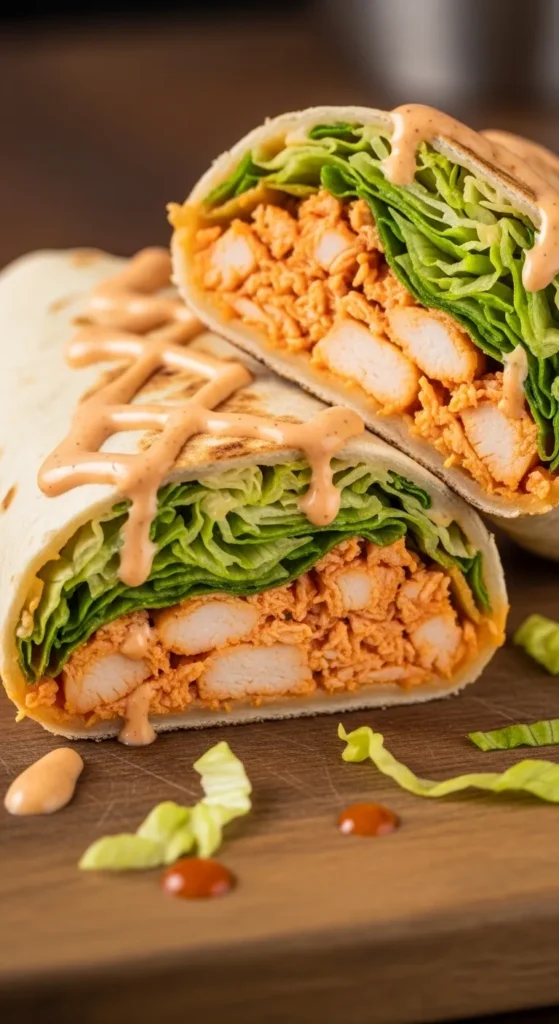 Buffalo Style Chicken Wraps