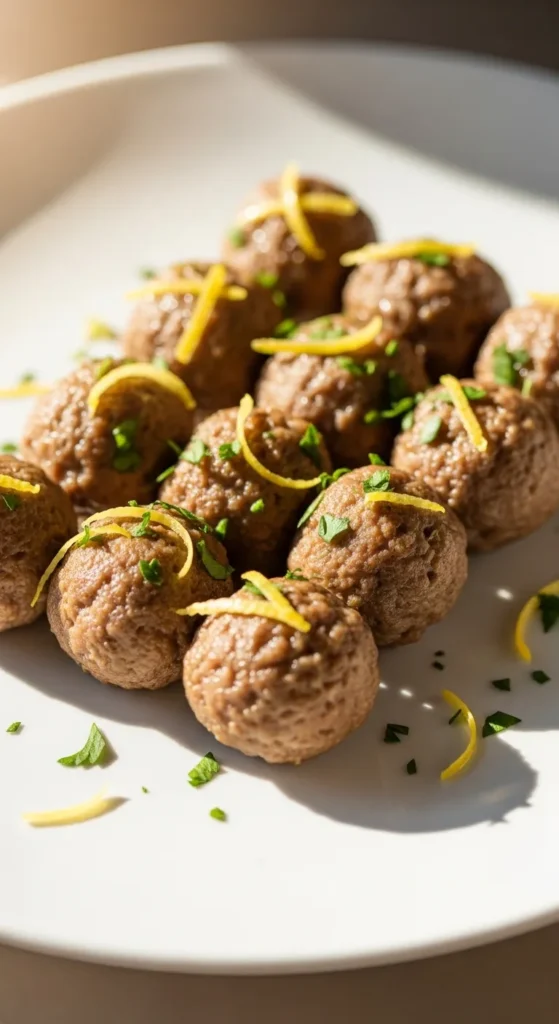 Caramelized Onion and Thyme Meatballs