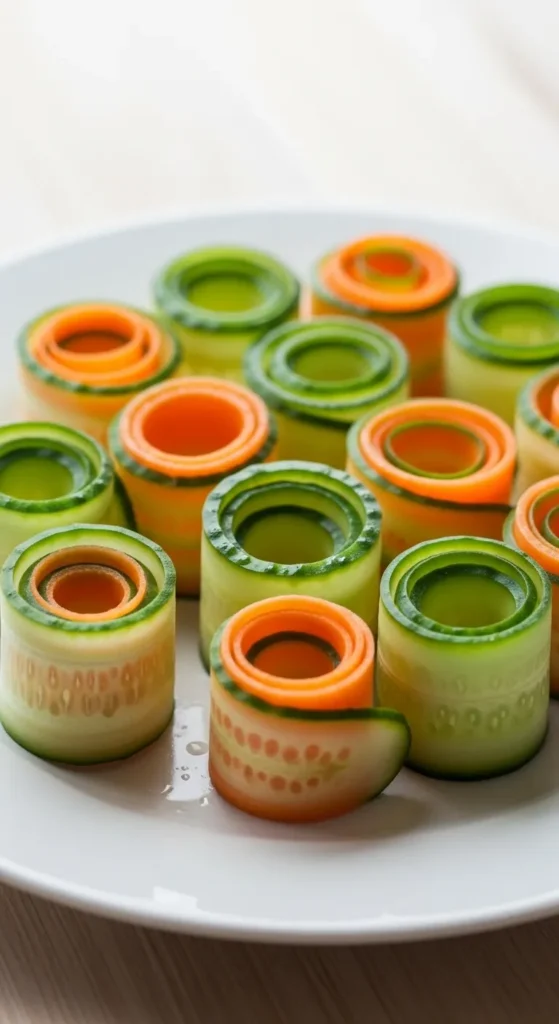 Carrot and Cucumber Rolls