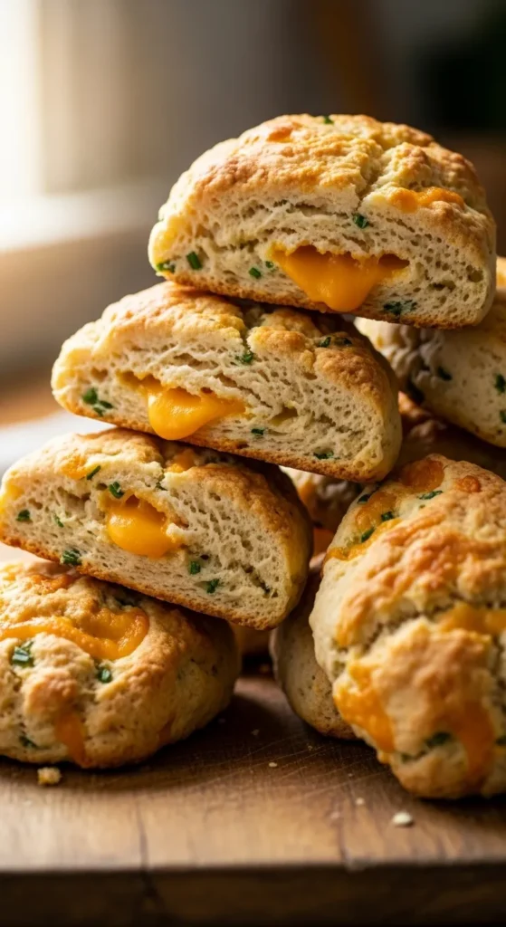 Cheddar and Chive Scones