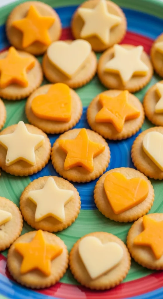 Cheese and Crackers Fun Shapes