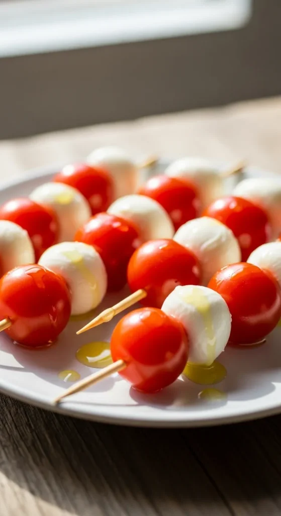 Cherry Tomatoes with Mozzarella