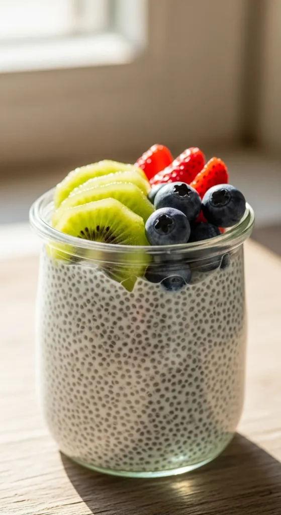 Chia Pudding with Mixed Fruit