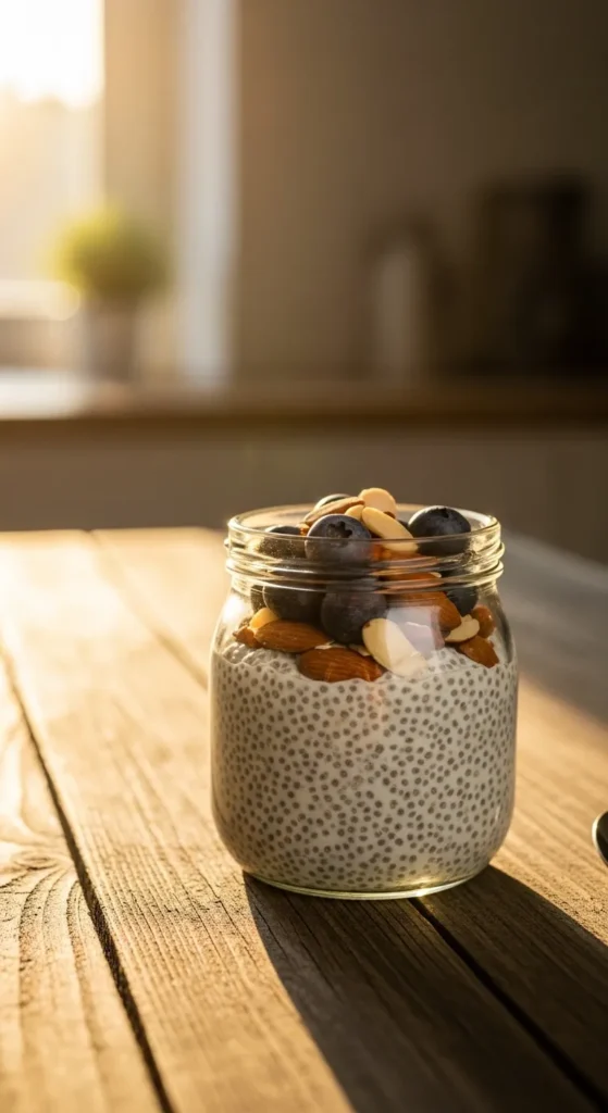 Chia Seed Pudding with Almonds