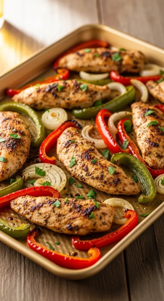 Chicken Fajita Sheet Pan