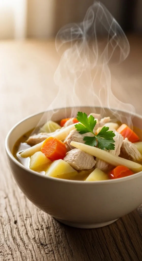 Chicken and Root Vegetable Soup