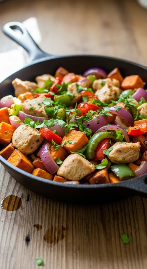 Chicken and Sweet Potato Hash