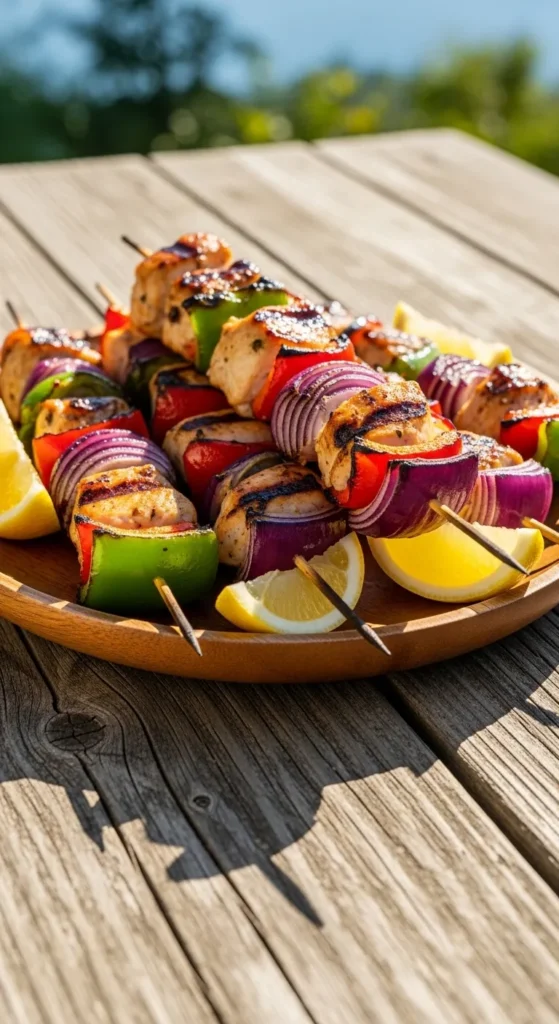 Chicken and Vegetable Skewers