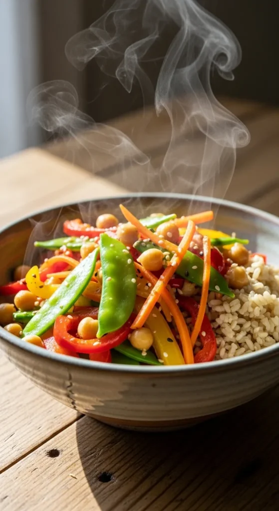 Chickpea Stir-Fry Bowl