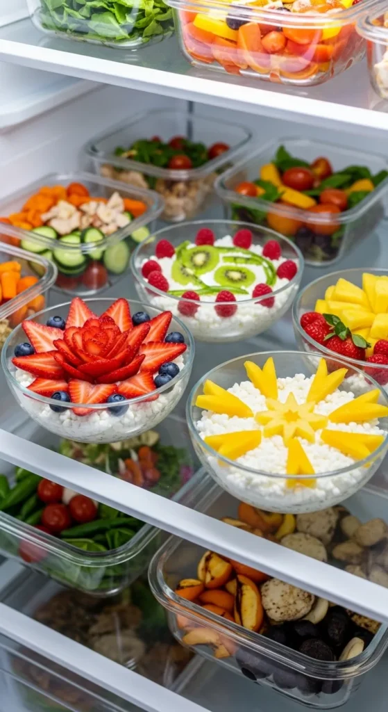Cottage Cheese Fruit Bowls