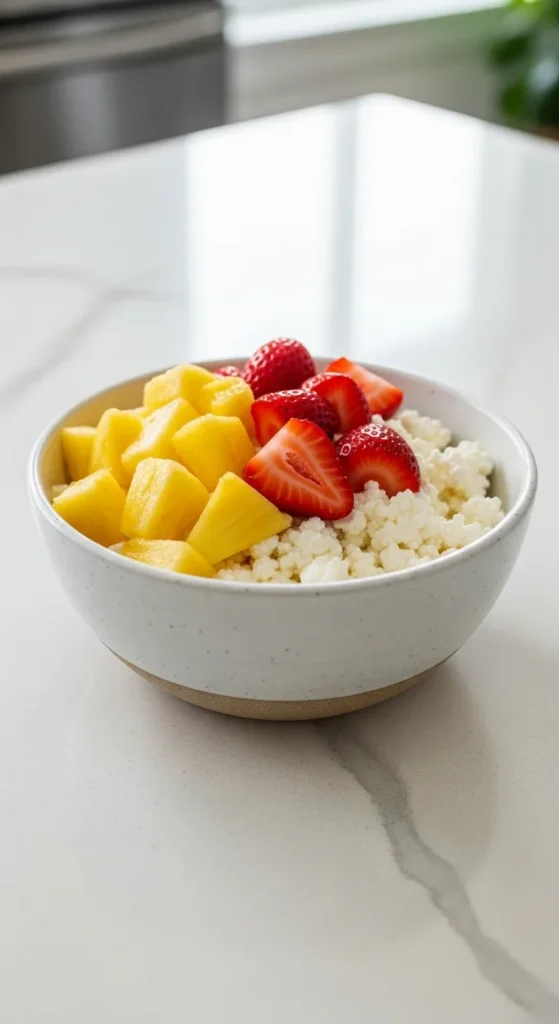 Cottage Cheese Fruit Bowls