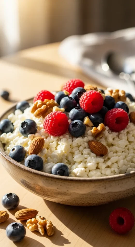 Cottage Cheese and Berry Bowl