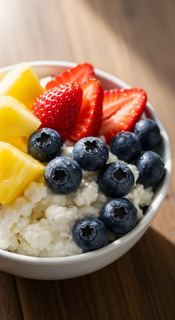 Cottage Cheese and Fruit