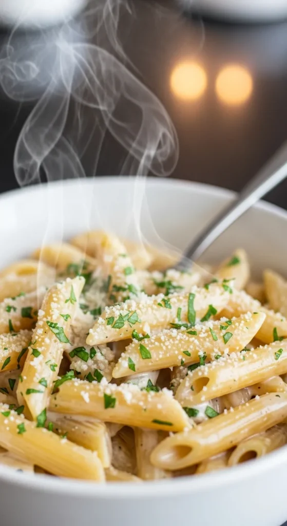 Creamy Garlic Parmesan Penne