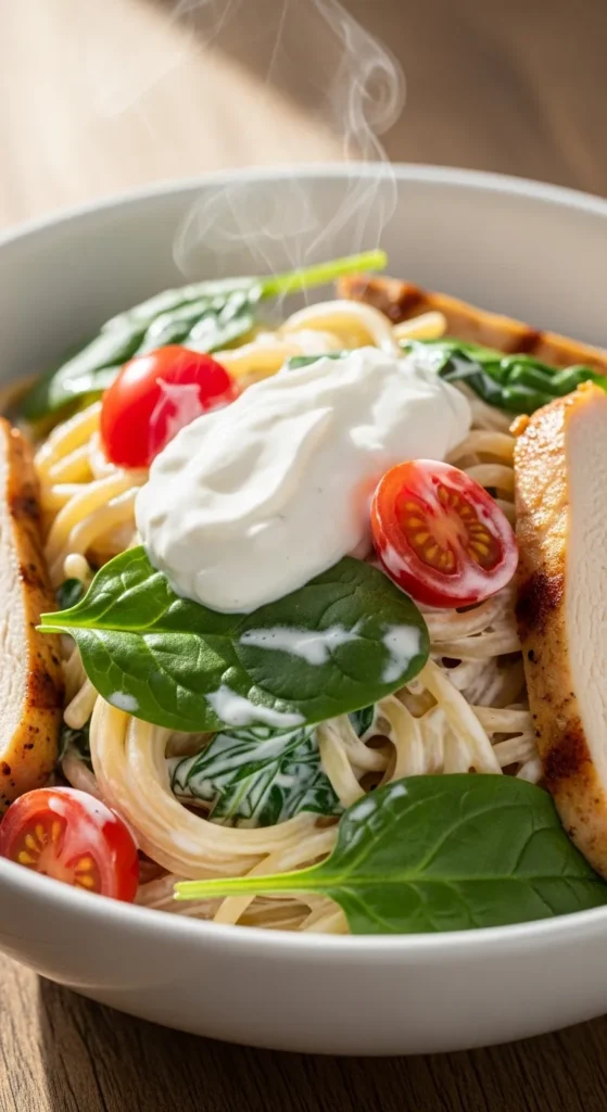 Creamy Greek Yogurt Pasta
