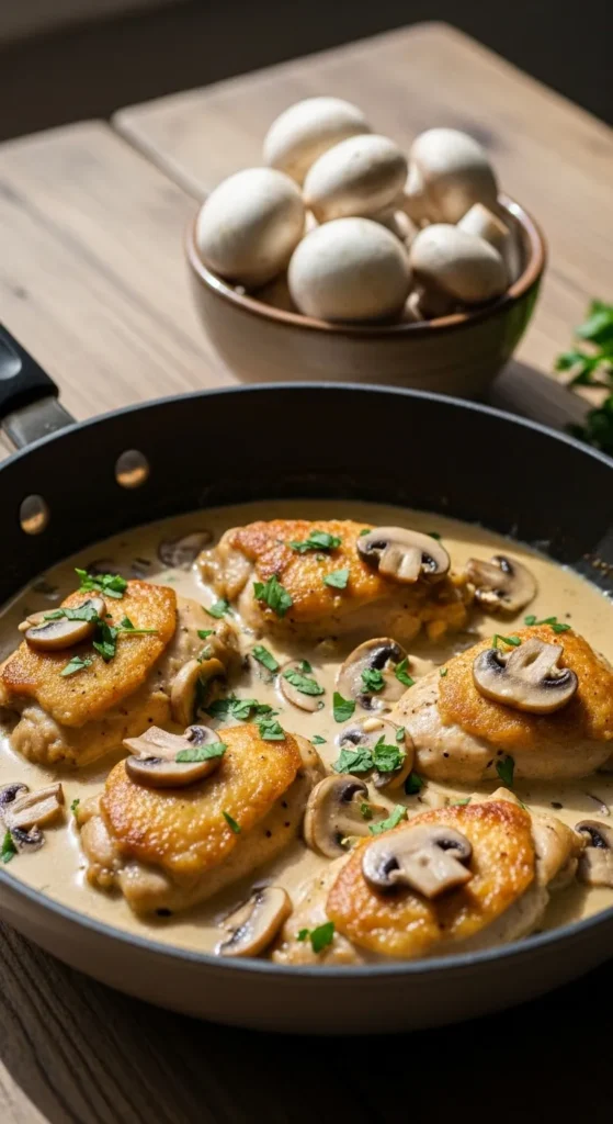Creamy Irish Chicken and Mushrooms
